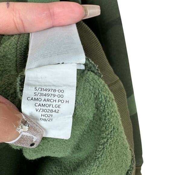 GAP Kids XXL Camo Hoodie Military Green Pullover Sweatshirt - Picture 6 of 9